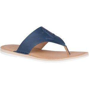 Sperry Top Sider Navy Leather Seaport Thong Sandal - Size 9